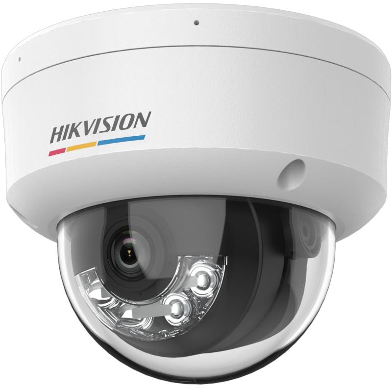 Hikvision - 4 MP ColorVu with Smart Hybrid Light Fixed Dome Network Camera