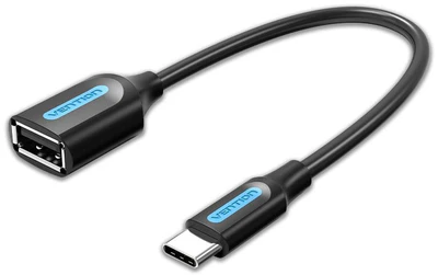 Vention USB 3.1(Gen 1) C Male to USB A Female OTG Cable 0.15M Black PVC Type